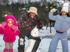 Ludacris Builds Snowman With Kids In Atlanta
