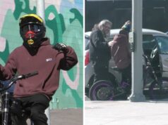 Pax Jolie-Pitt Crashes E-Bike Into Car, Causes Huge Dent