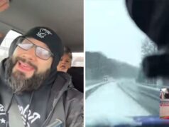 Trump Supporter Singing MAGA Tune Crashes Car While Speeding in Snow